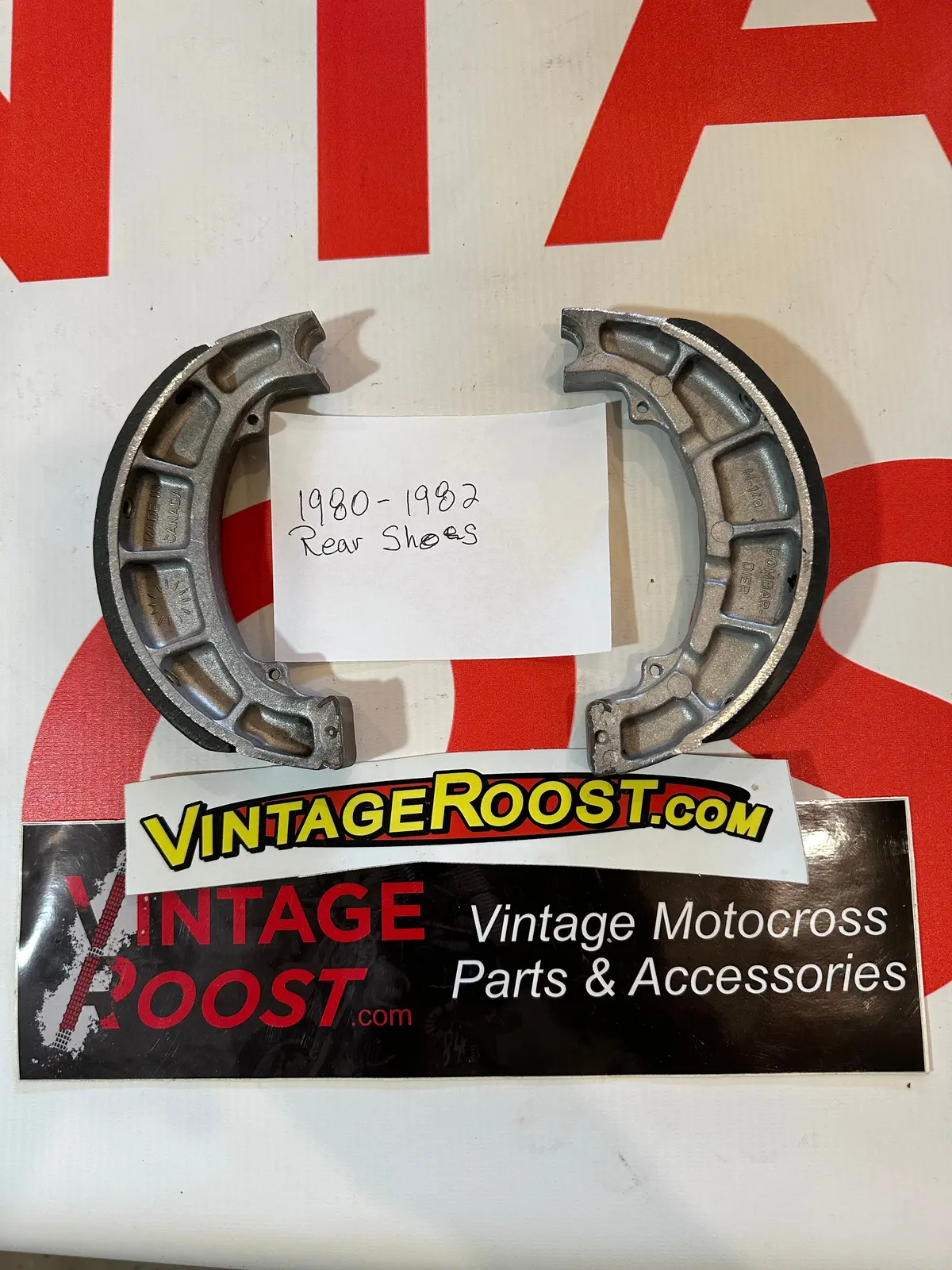 Can Am, Brake Shoes, 1980-82 Rear, Sold As A Pair, Regular Thickness, See Below For List, New! 1