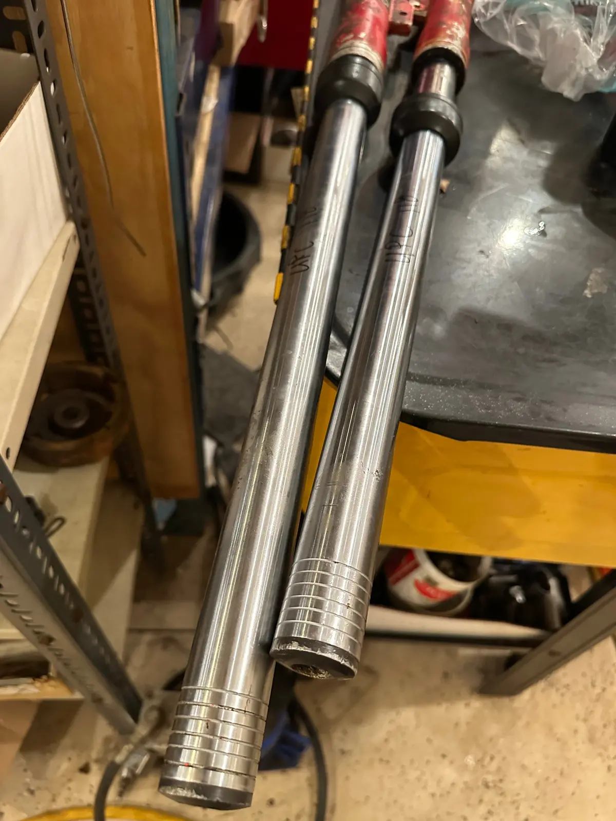 Can Am, 1979 Qualifier, Front 35 Mm Leading Axel Forks  Used Parts 1