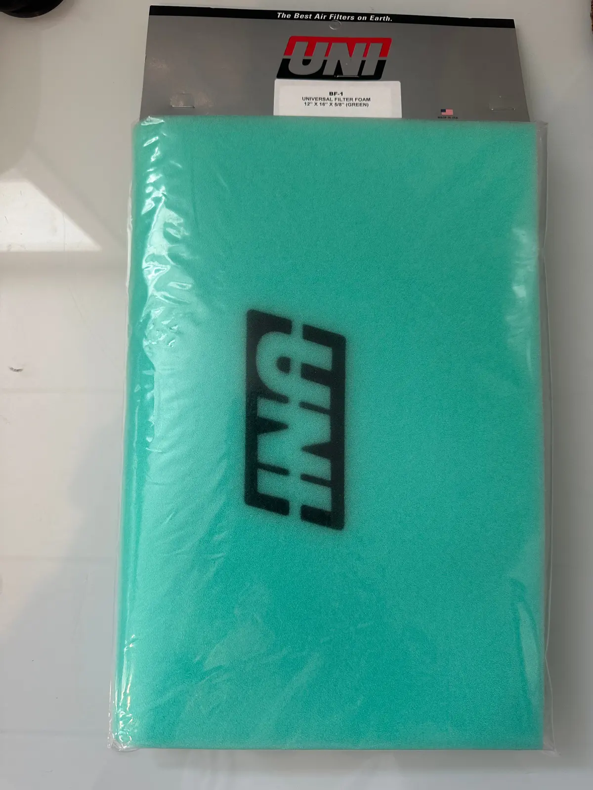 Universal Air Filter Foam, Green Foam - New! 1