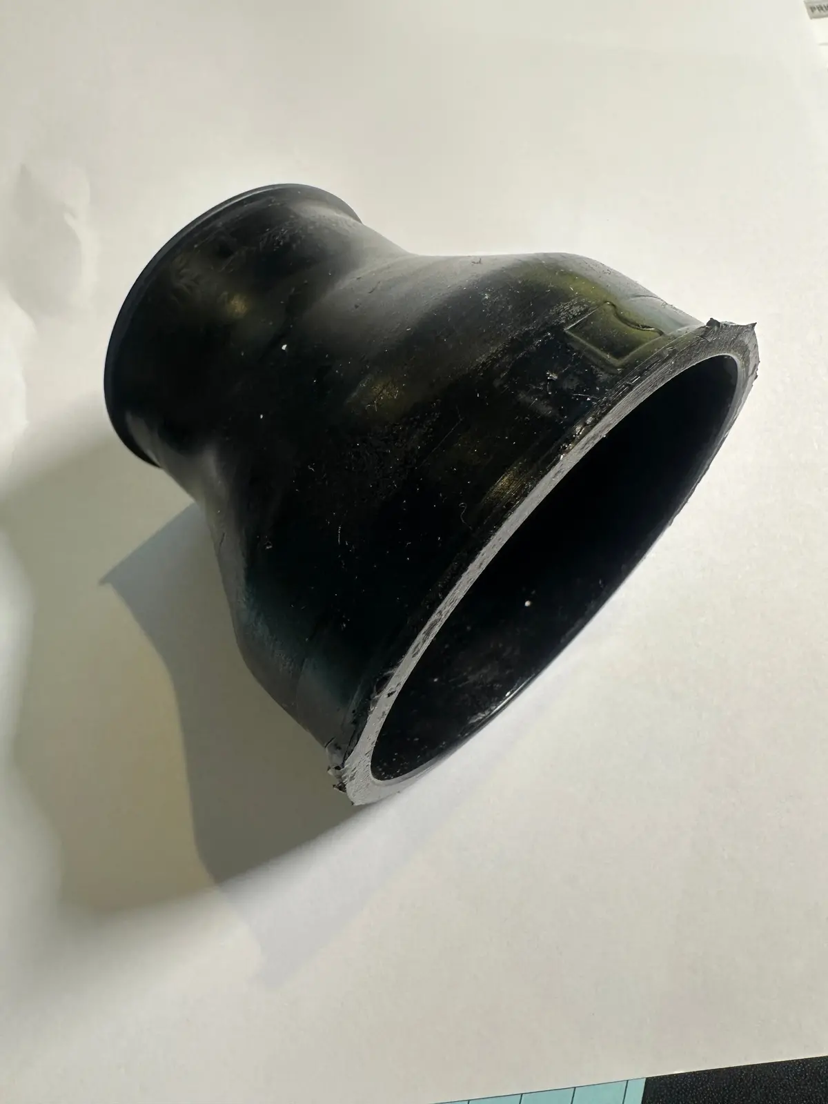 Can Am, 1979,370 Carb To Air Box Boot For Bing 54 Carb, Rubber, New! 1