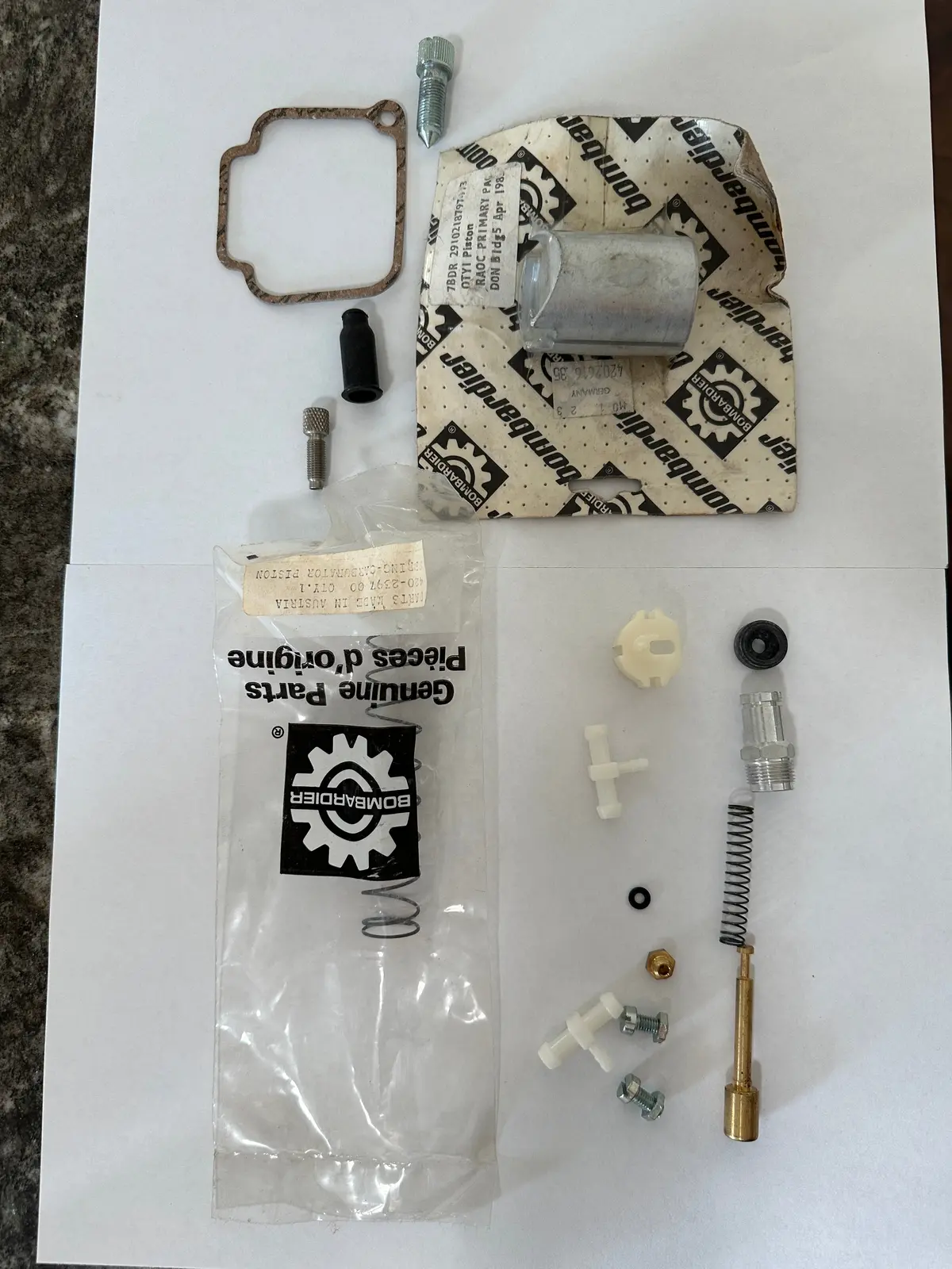 Bing Carb, 84 Soft Tip Lever Choke Parts Kit, New! 1