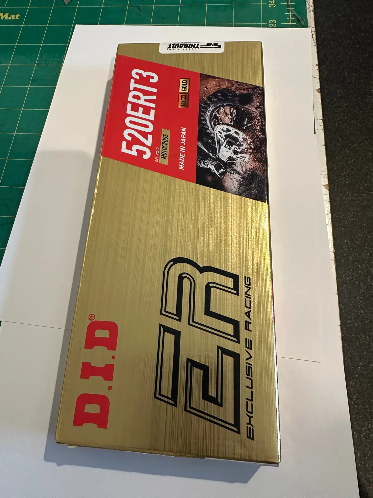 Motocross Chain, D.I.D, 520Ert3-110 Link, Gold - New! 1