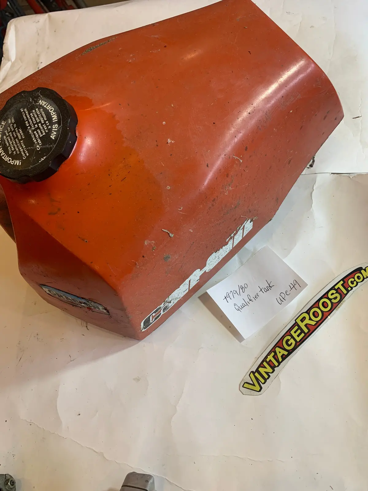 Can Am, 1979-80 Qualifier Tank, Used Parts 1
