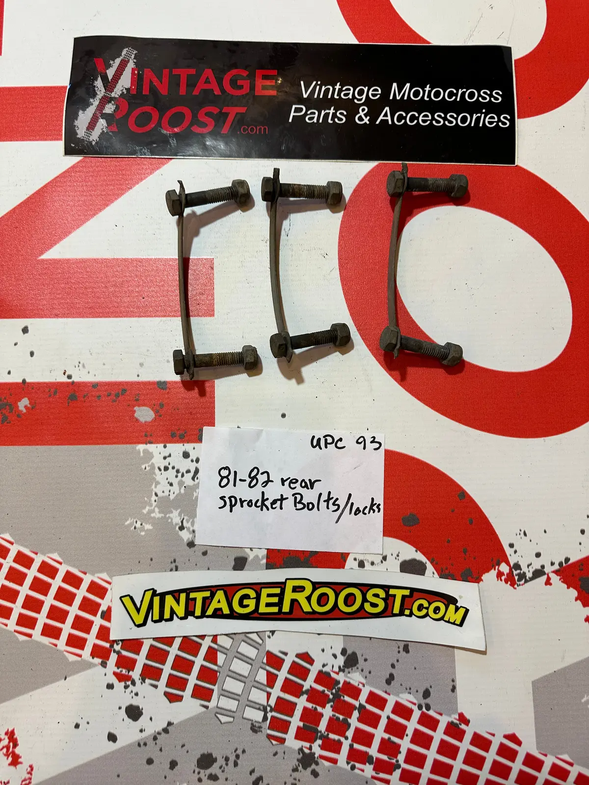 Can Am, 1981-82 Rear Sprocket Bolts/Locks, Used Parts 1