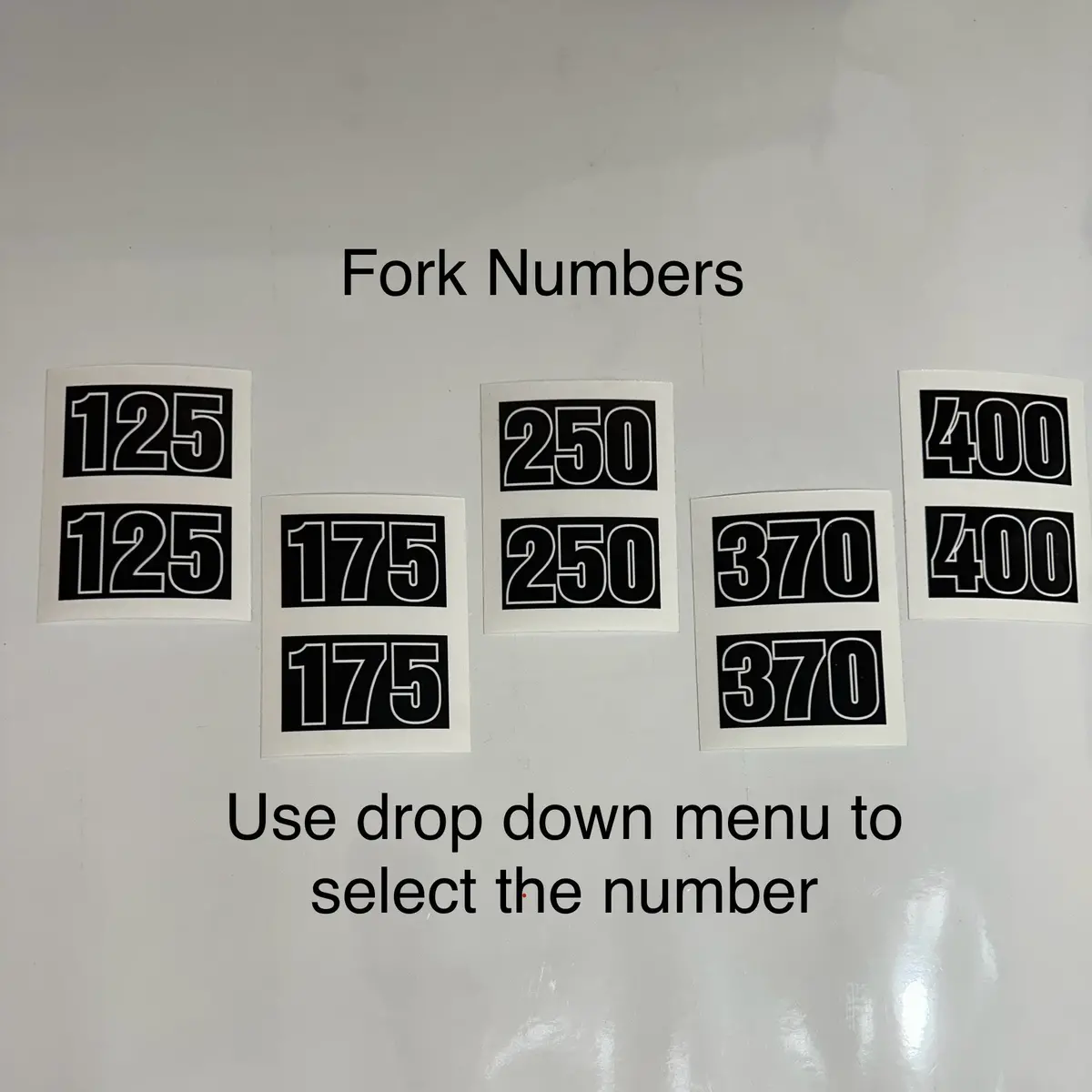 Can-Am, Fork Numbers, 125 - 400 Cc, Set Of 2, Reproduction 1