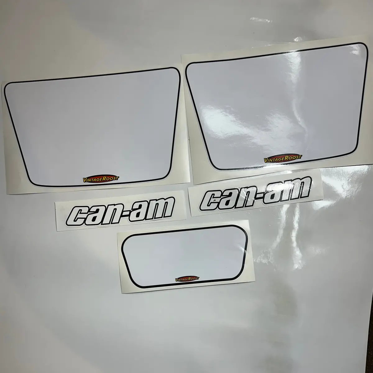 Can Am, 1980 Qualifier, Decal Kit, Scored Tank Decals, And Front Headlight Plate Reproduction 1