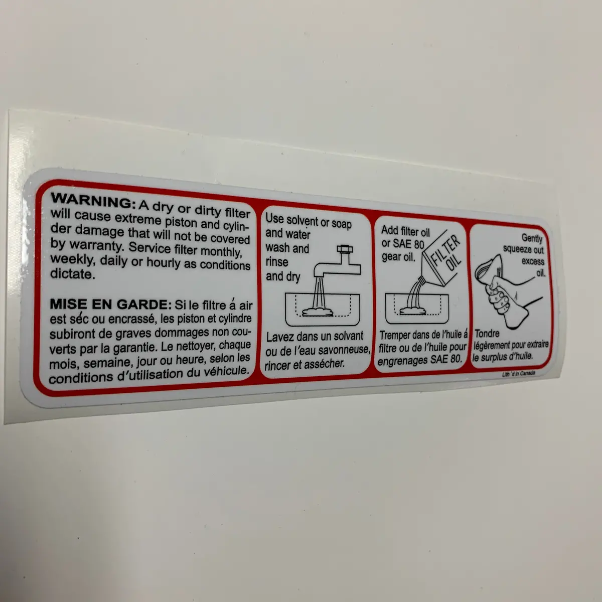 Can Am, Under Seat Decal , Reproduction 1