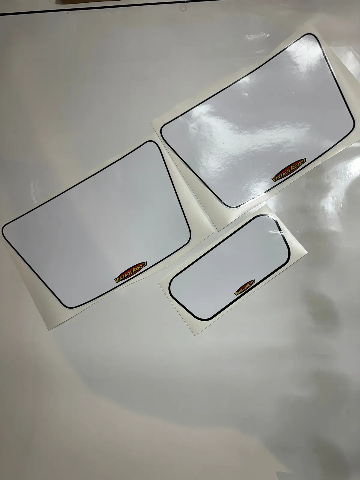 Can Am, 1980 Qual, Headlight Front  Number Plates And Side Number Plates, Reproduction 1