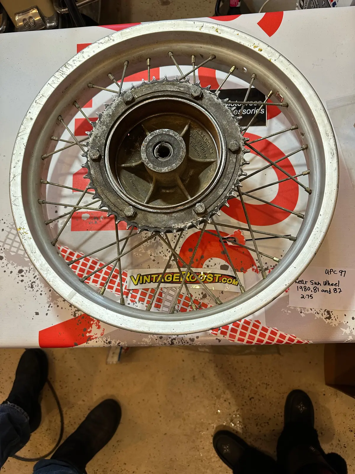 Can Am, Rear Sun Wheel, 1980-82,  2.75  Used Parts 1