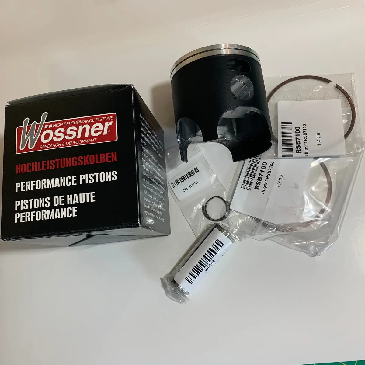 Yamaha Piston 250 Cc, 1976-79 Yz, 1978-80 It (Ty And Mc See Below)- 71.00 Mm Bore Size, Wossner Piston For Vintage Yamaha Bikes 1