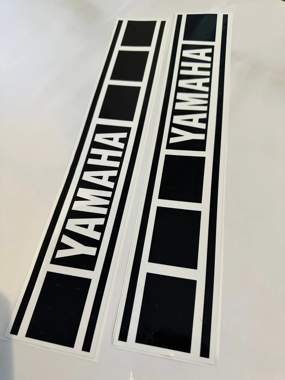 Yamaha, 1977-80, Us Speed Block Tank Decals, Scored Reproduction 1