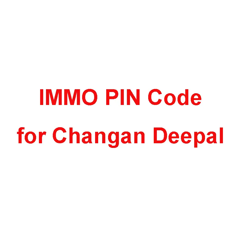 Immo Pin Code For Changan Deepal Calculation Service 1