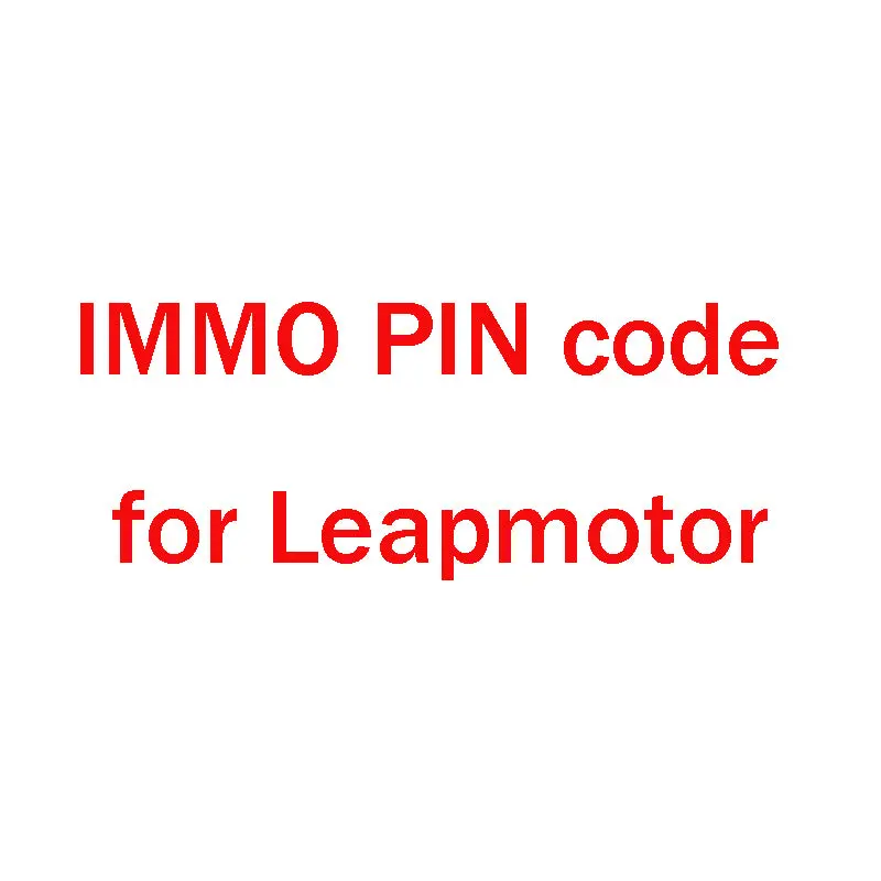 16 Digit Immo Pin Code For Leapmotor Leap Motor 1