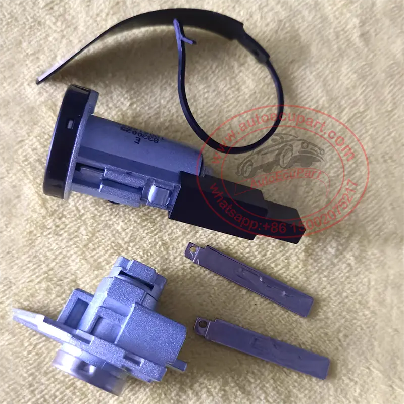 Ignition Lock Set + Left Door Lock + 2Pcs Cut Emergency Key Blade For Chevrolet Captiva Groove (Baojun 510 530) 1
