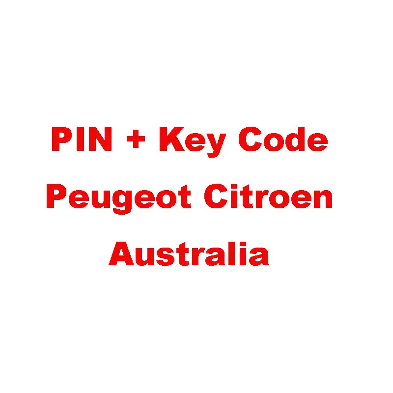 Immo Pin Code + Key Code Calculation Service For Peugeot Citroen (Australia) 1