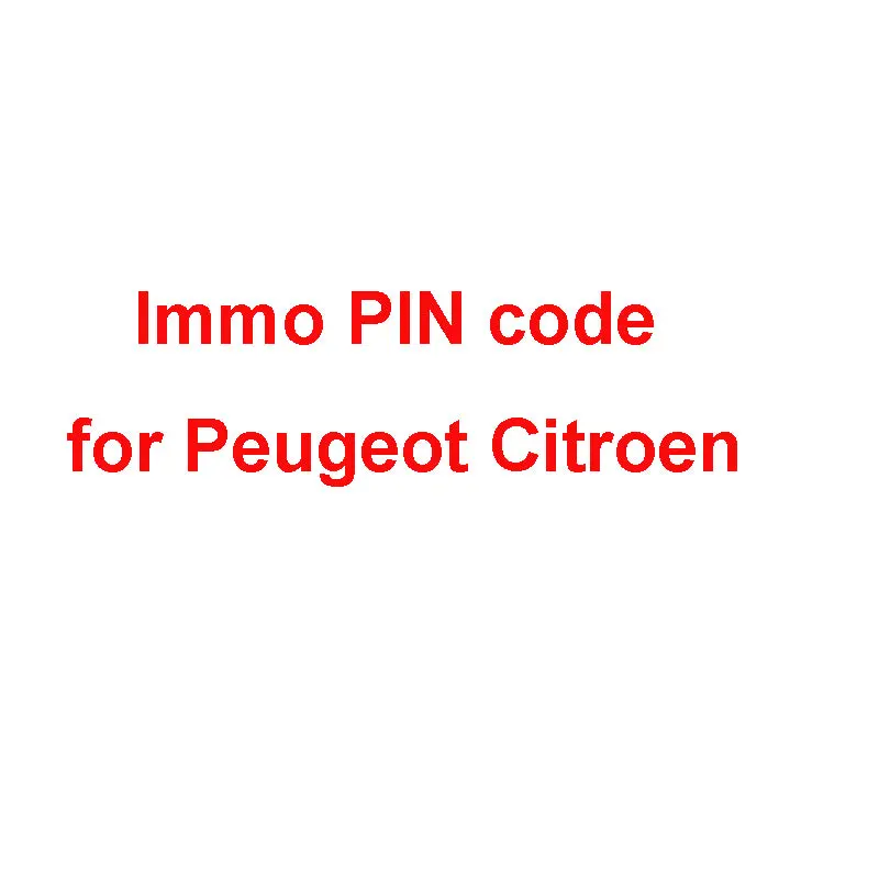 Immo Pin Code Calculation Service For Peugeot Citroen Ds Psa, Vin To Pin 1
