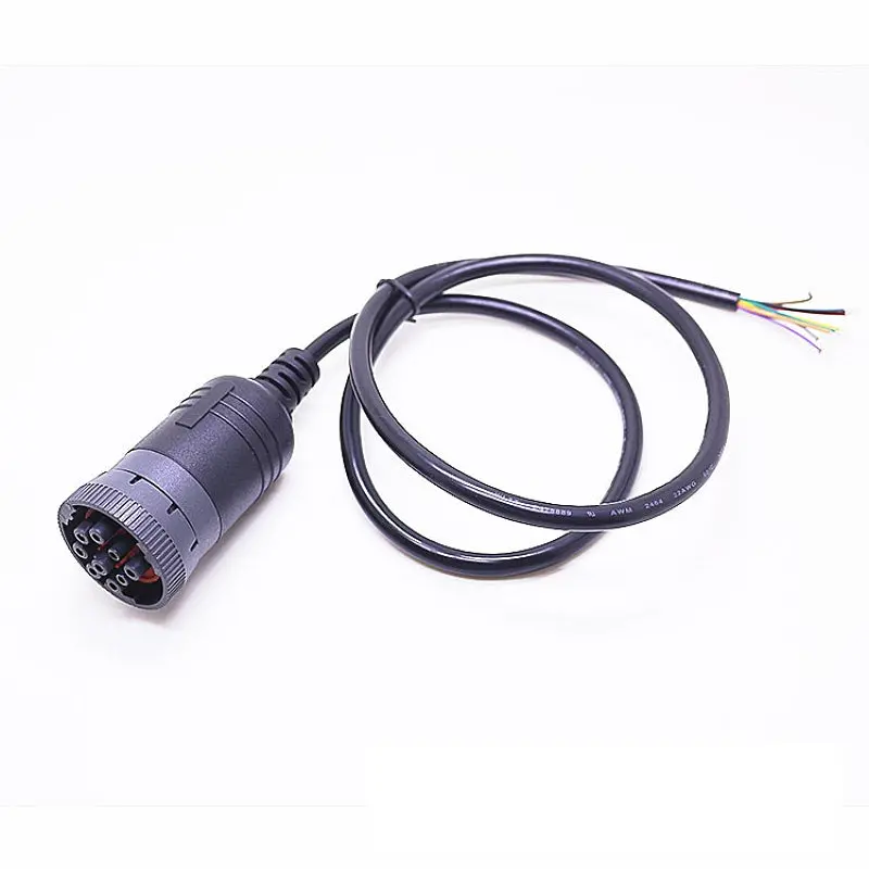 J1939 9Pin Female Connector Adapter For Heavy Duty Truck Diagnostic Interface 1