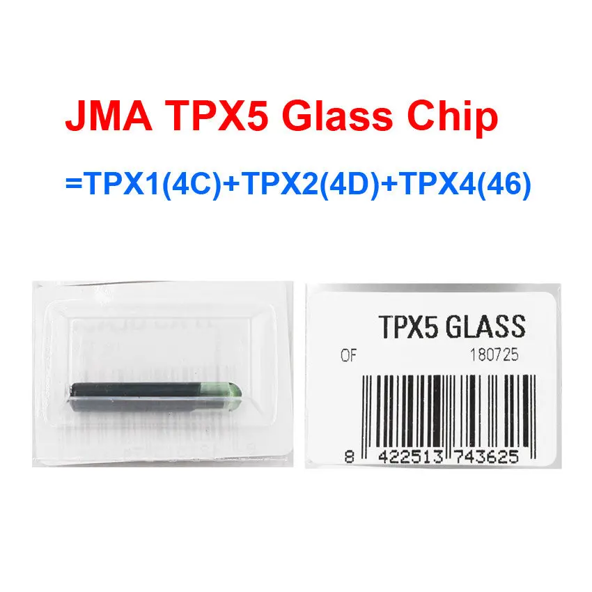 Jma Tpx5 Original Glass Transponder Universal Cloneable Chip (Replace Tpx1, Tpx2, Tpx4) 1