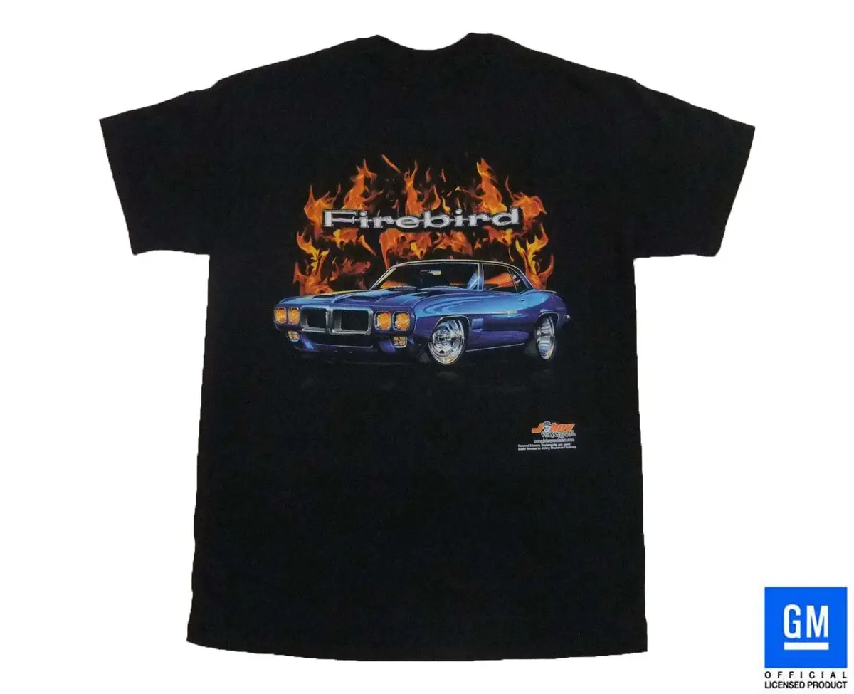 69 Firebird Trans-Am Flame T-Shirt Black Gm Licensed 67 68 70 71 74 75 76 78 79 1