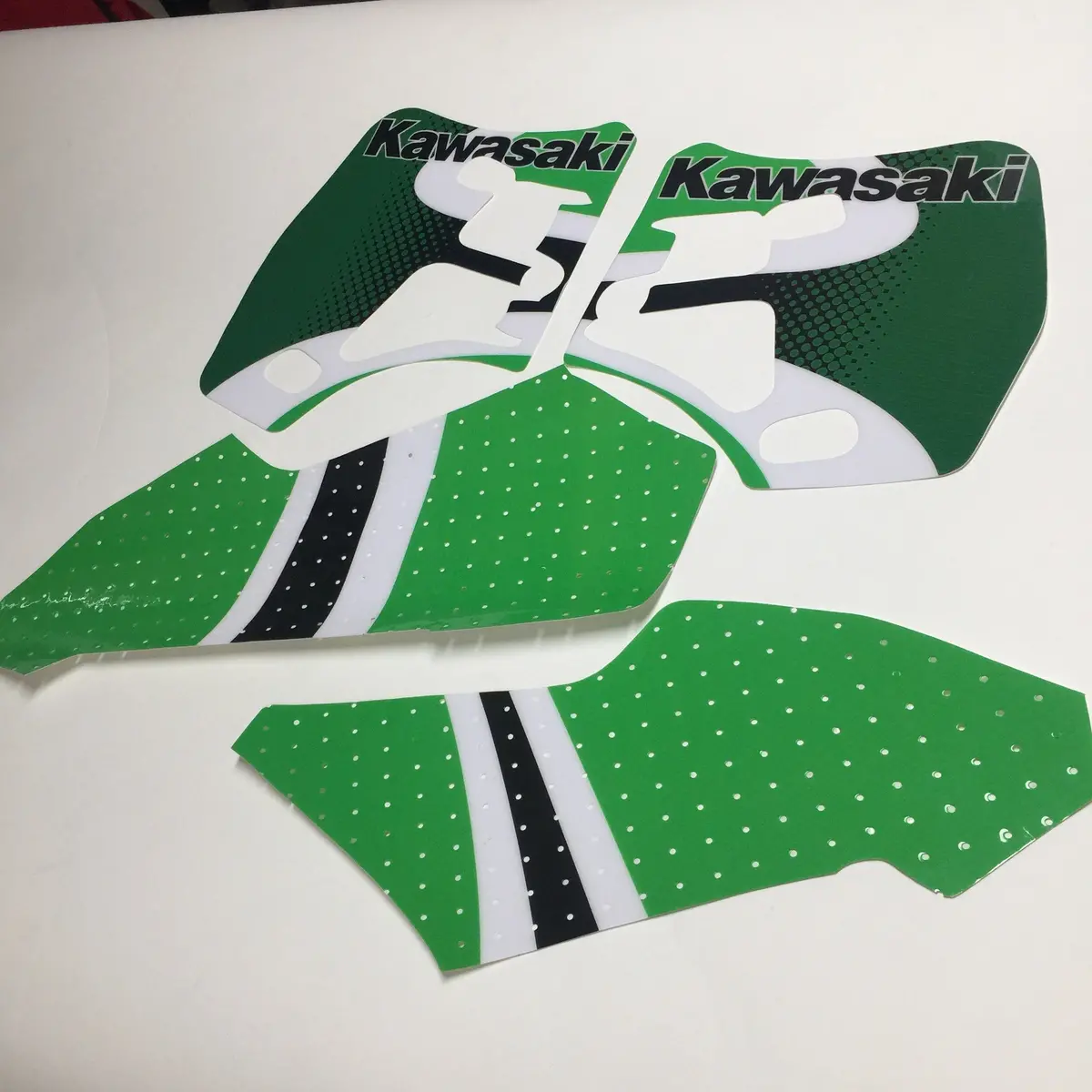 Kawasaki, 2001, Kx 500, Tank And Rad Decal Kit, Reproduction 1