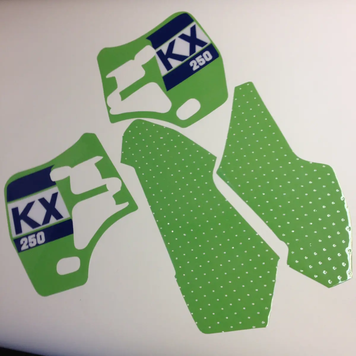 Kawasaki, 1988, Kx 250, Tank And Rad Decal Kit, Reproduction 1