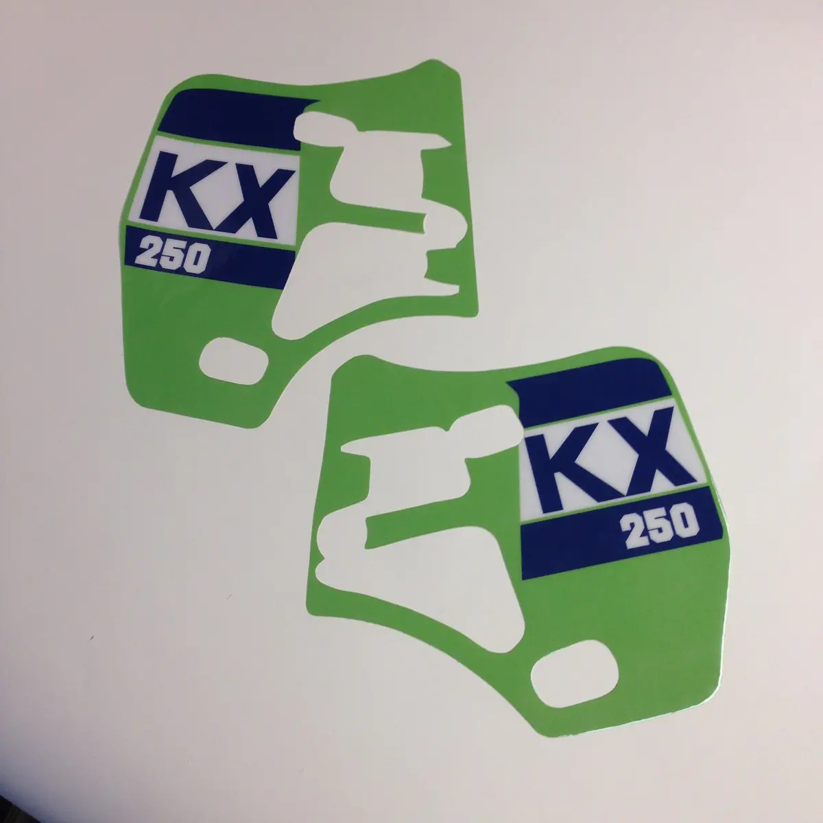 Kawasaki, 1988, Kx 250, Tank And Rad Decal Kit, Reproduction 2