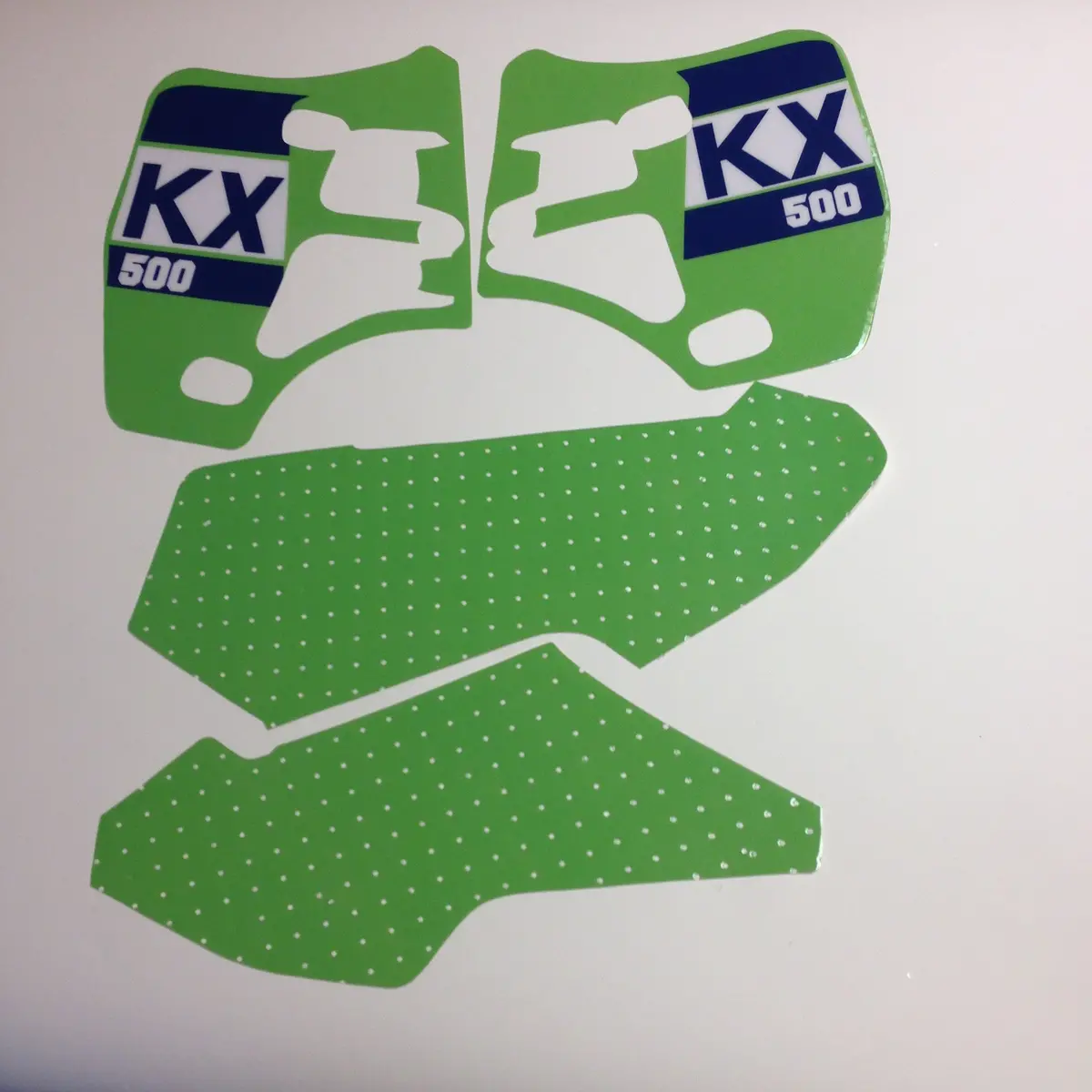 Kawasaki, 1988, Kx 500, Tank And Rad Decal Kit, Reproduction 1