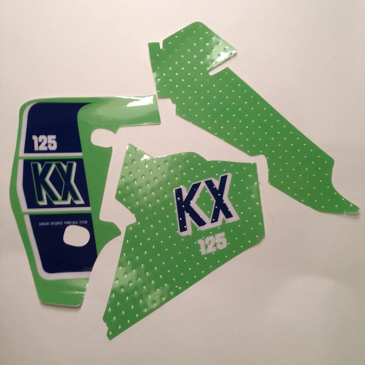 Kawasaki, 1989, Kx 125, Tank And Rad Decal Kit, Reproduction 1