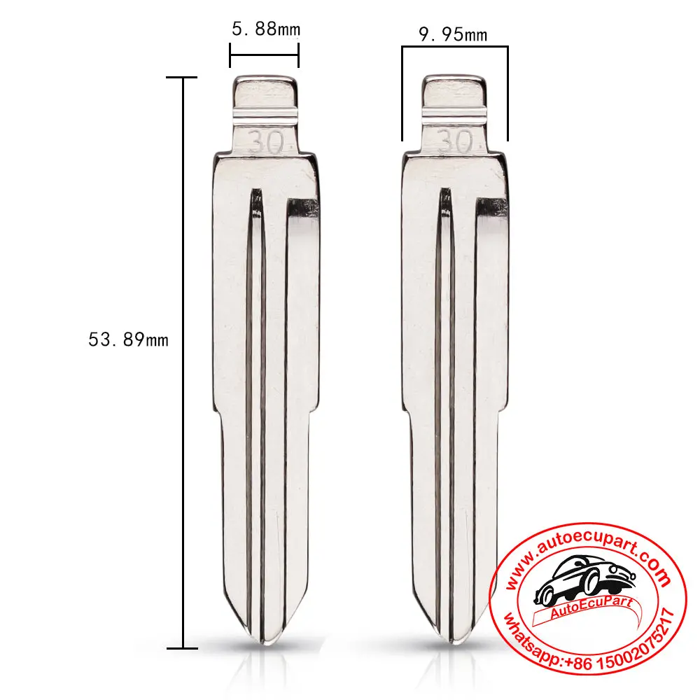 Kd Vvdi #30 Flip Remote Control Key Blade For Brilliance Chery Cross 1