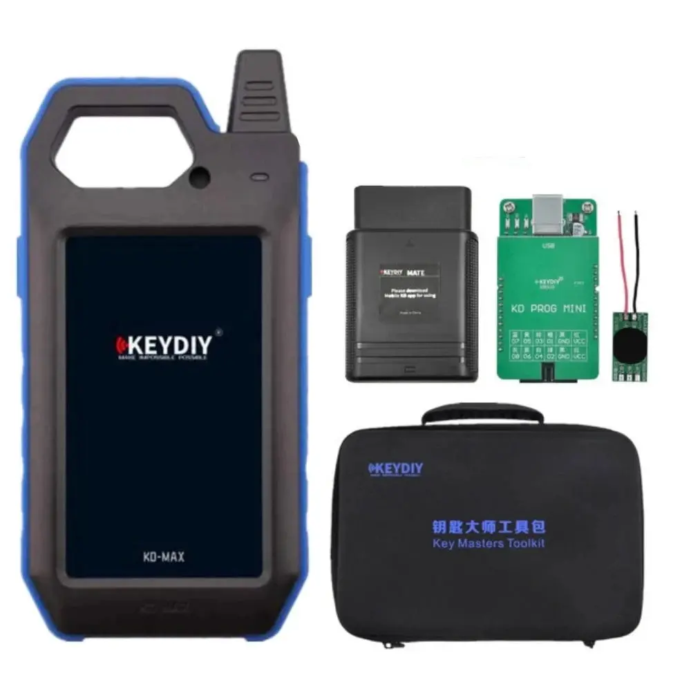 Keydiy Key Masters Toolkit Includes Kd Max + Kd Mate + Kd Prog Mini C2 Adapter With Toyota 4A/8A, Vw Mqb, 96Bit Id48 Function 1