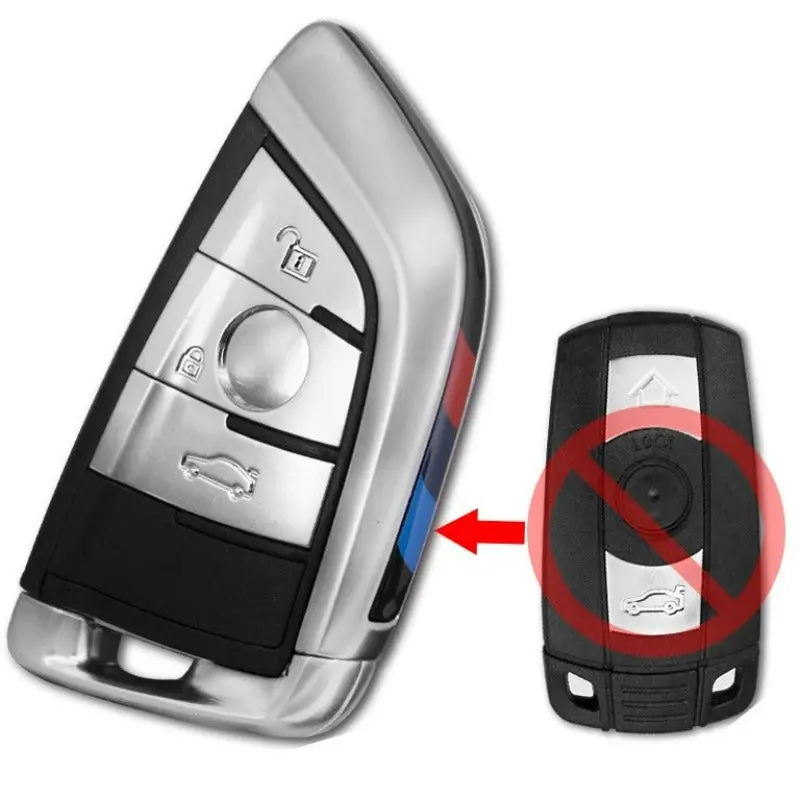 Kr55wk49147 Keyless Smart Key  868Mhz  Pcf7945a / Hitag 2 / 46 Chip For Bmw 3 Series 5 Series E90 3 Button 1