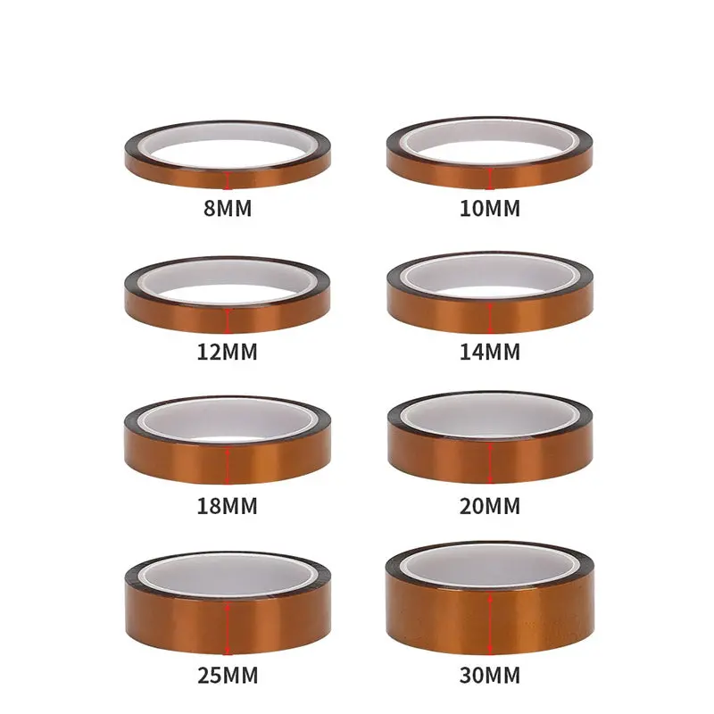 1Pcs Kapton Tape High Temperature Resistant Heat Bga Polyimide Insulating Thermal Insulation Adhesive 3D Printer Parts 1