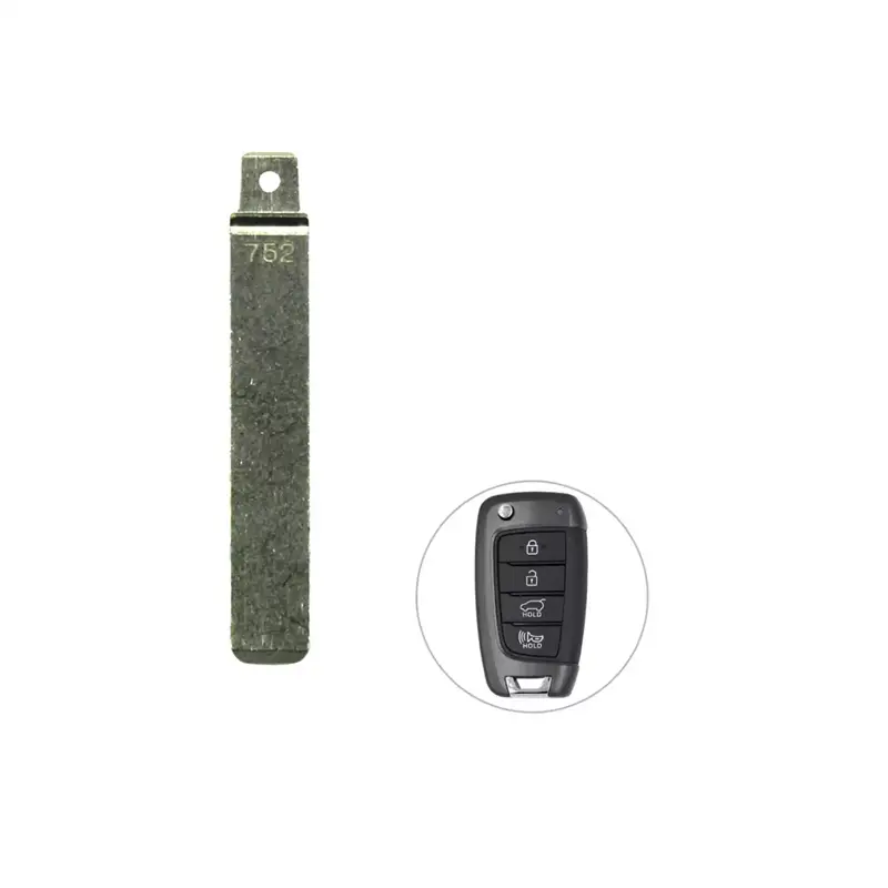 Key Blade For Hyundai Kona 2017+ Flip Remote Control 1