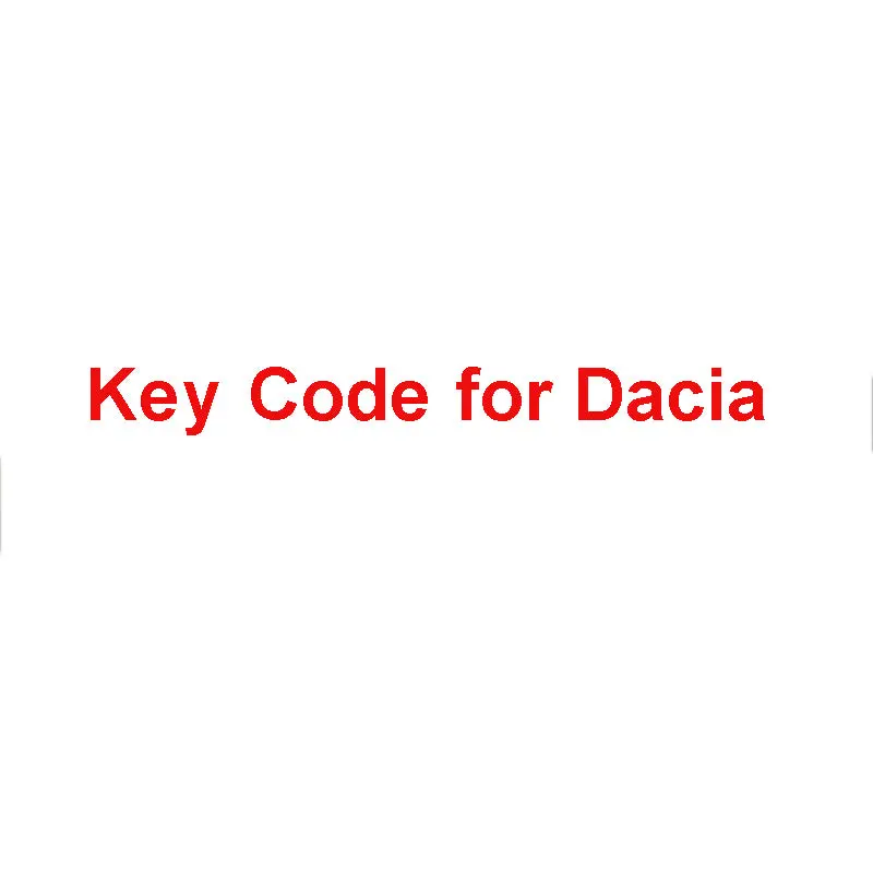 Key Code Calculation For Dacia 1