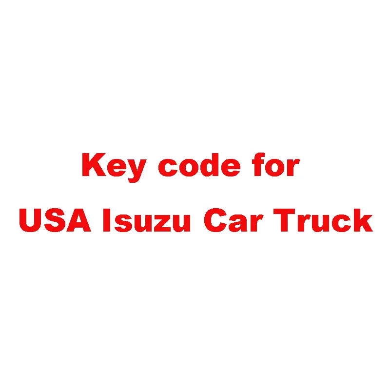 Key Cut Code Calculation For Isuzu Car Truck (Usa) 1