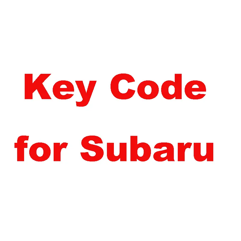 Key Cut Code Calculation For Subaru (Usa, Canada, Australia) 1