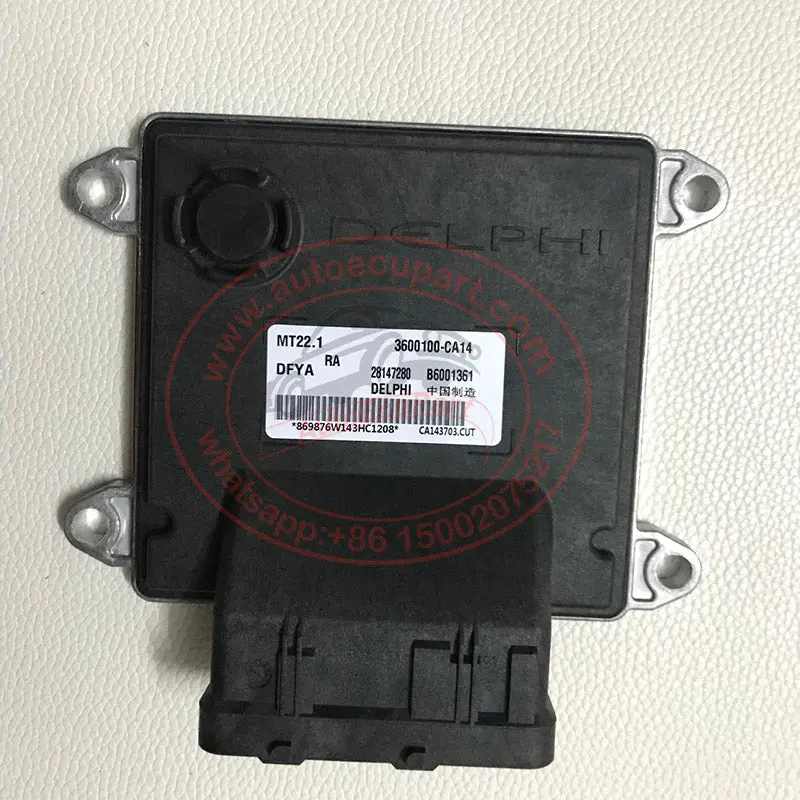 New Delphi Mt22.1 Ecu B6001361 3600100-Ca14 28147280 For Dongfeng Dfya Engine Computer Electronic Control Unit Ecm 1