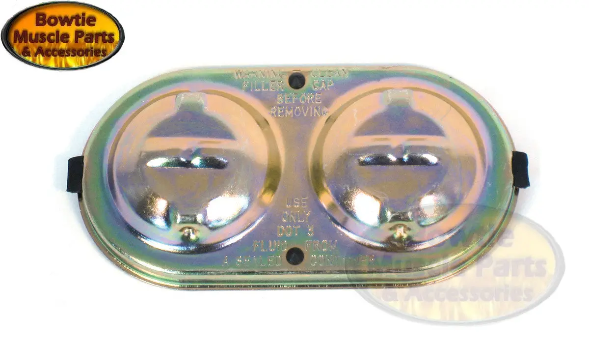 64-69 Camaro Corvette Chevelle Gto Firebird Dual Bale Master Cylinder Lid Cover 1
