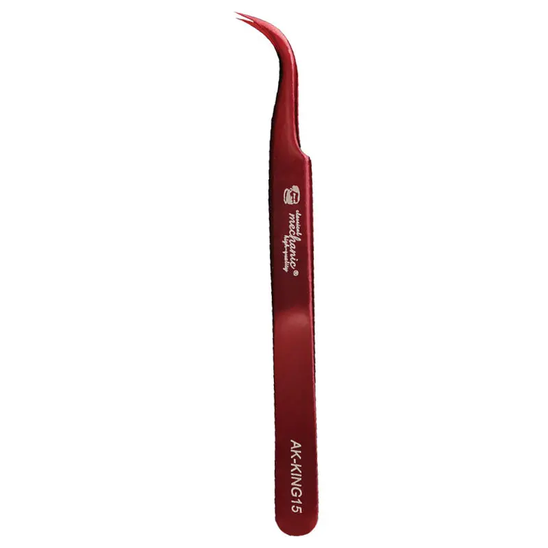 1Pcs Mechanic King15 Tweezers Electronics Ic Chip Removal Tool Soldering Pliers For Motherboard Repair Forceps 1