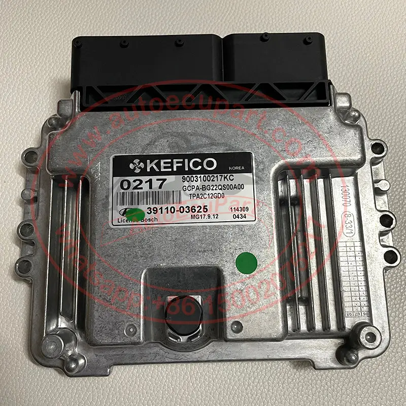 New 0217 Mg17.9.12 Ecu 39110-03625 (3911003625 ) For Hyundai I10 Ecm Electronic Control Unit 1