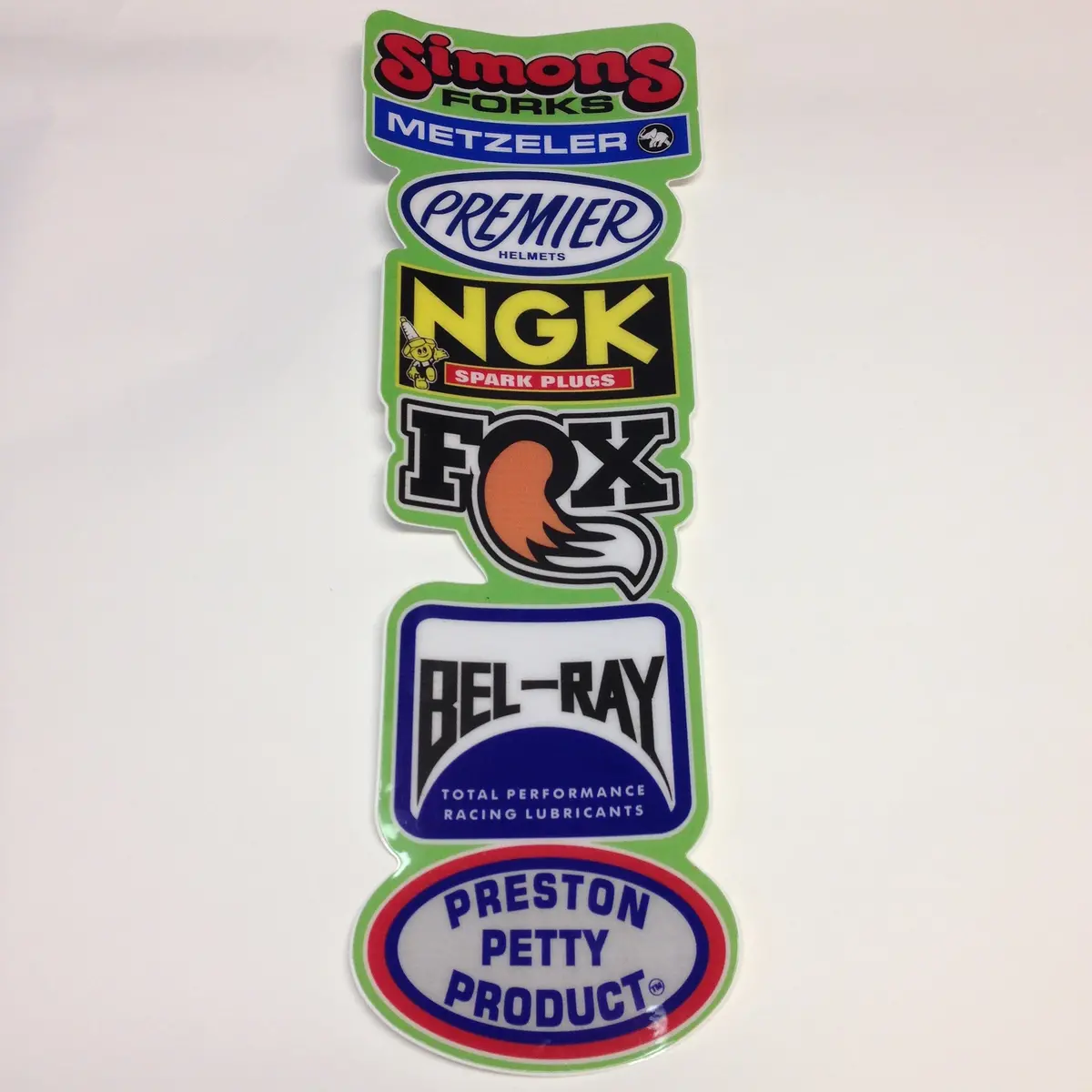 Post 1975, Fender Strip Decal, Green, Reproduction 1