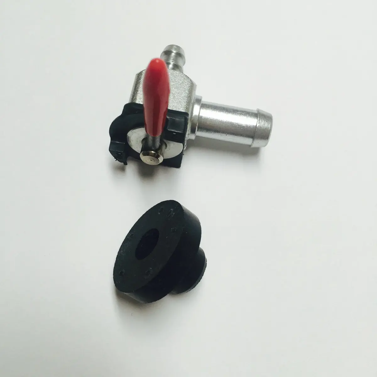Fuel Tank Valve 90º, Complete With Grommet. Fits Many Can Am Models 1