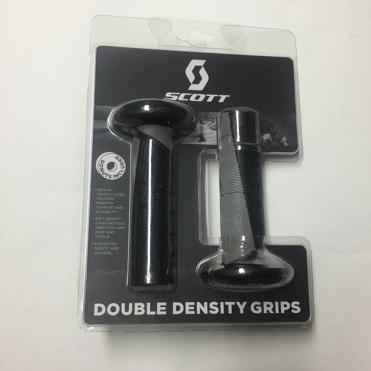 Mx Scott, Double Density Grips, Universal,  Grey/Black 1