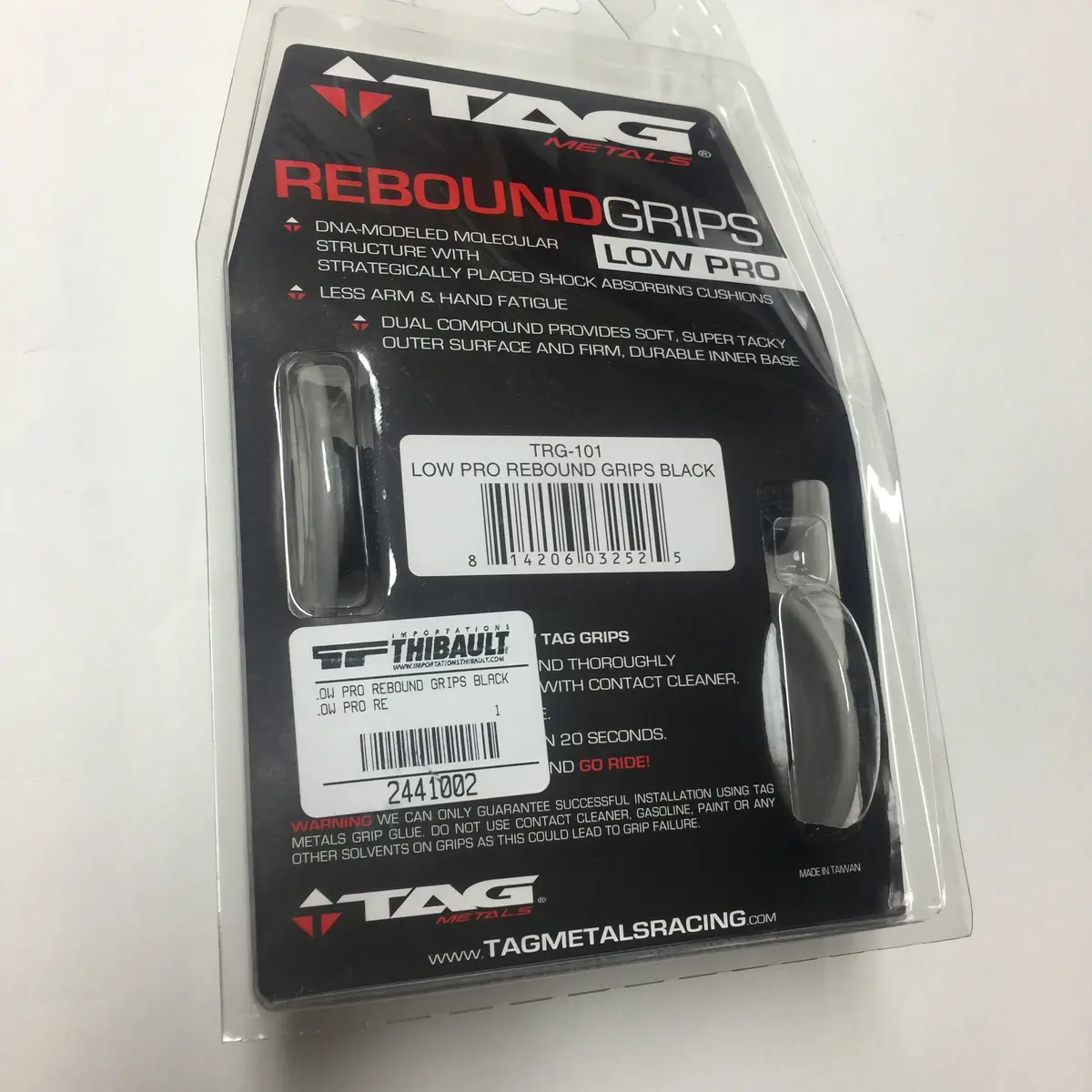 Mx Tag Low Pro Rebound Grips, Universal,  Black 1