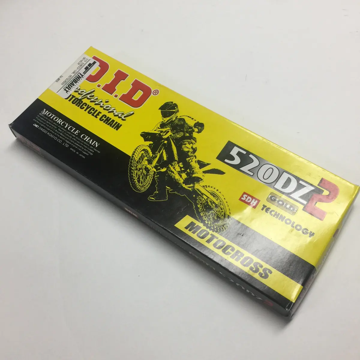 Motocross Chain, D.I.D, 520Dz2-120 Link, Gold/Black 1