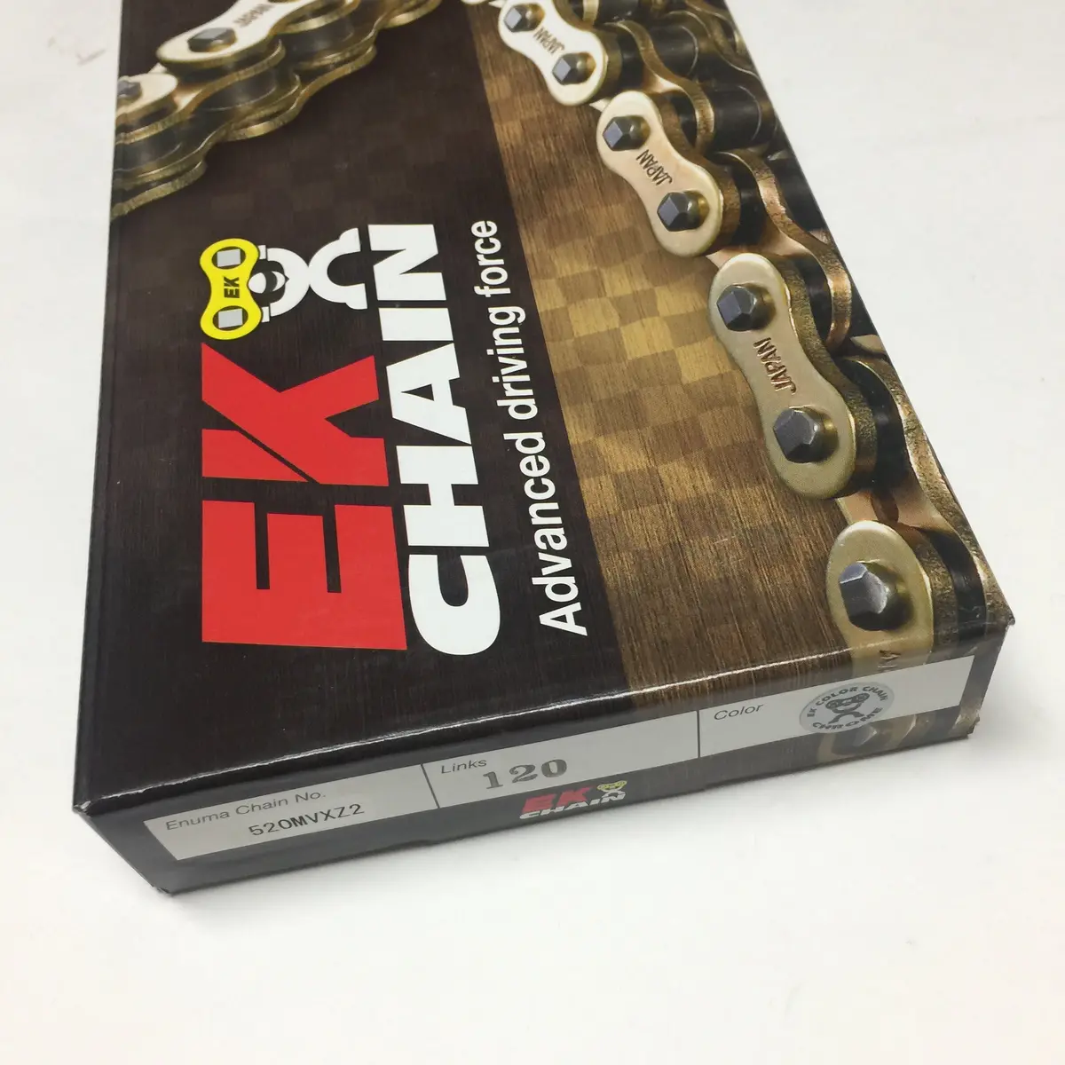Motocross Chain, Heavy Duty, Ek520mvxz2-120 Link Chrome "X" Ring 1