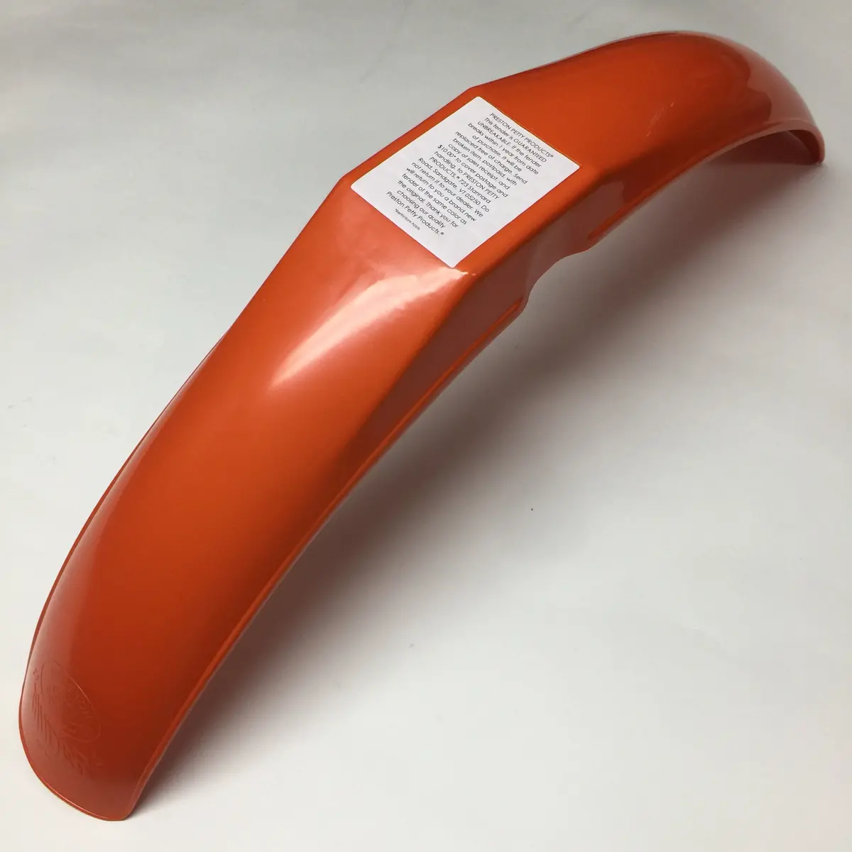 Mx/It Preston Petty, Vintage, Universal Ib Muder Front Fender, Pumpkin Orange-  Sale! 1