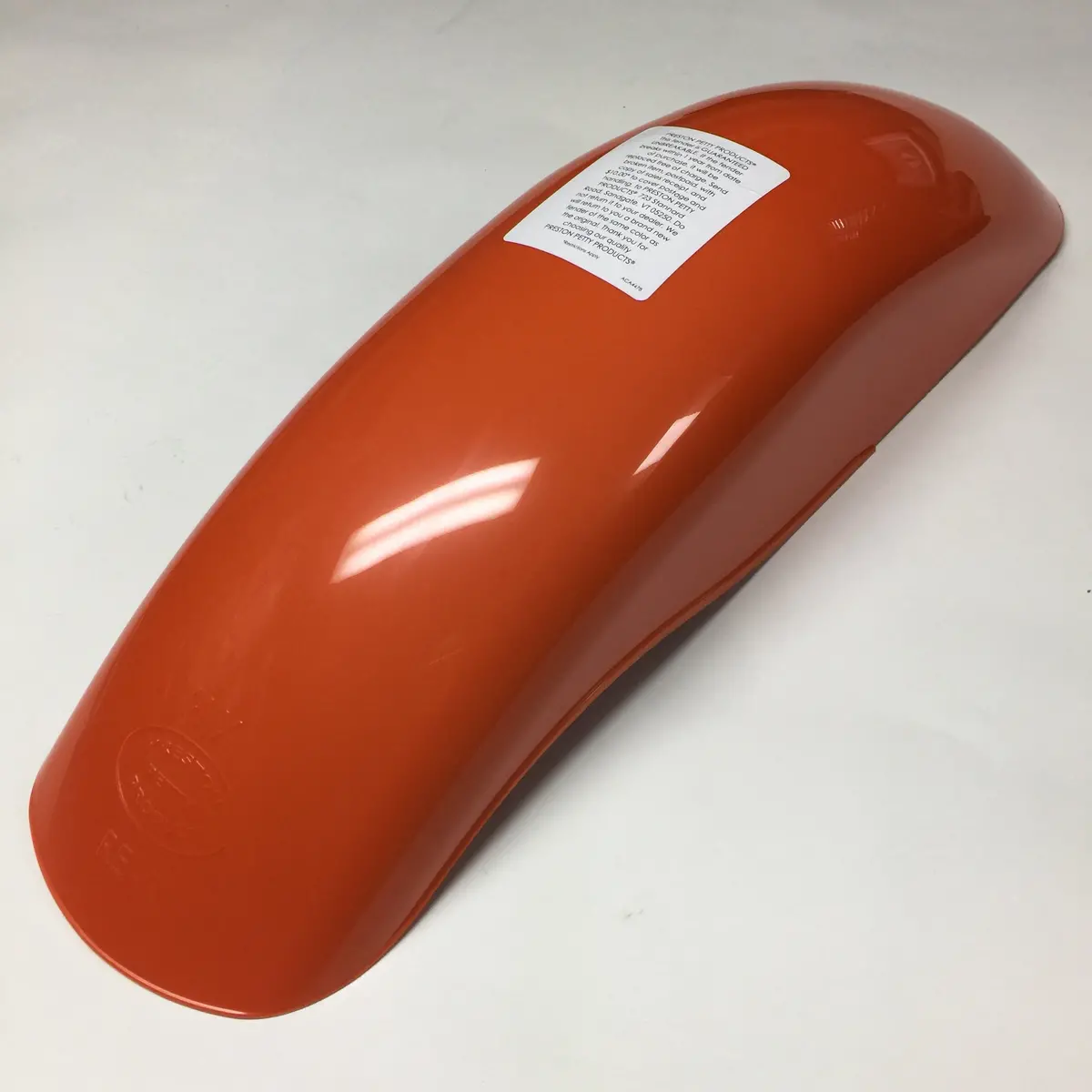 Mx Preston Petty, Vintage, Universal Rear Fender, Pumpkin Orange-  Sale! 1