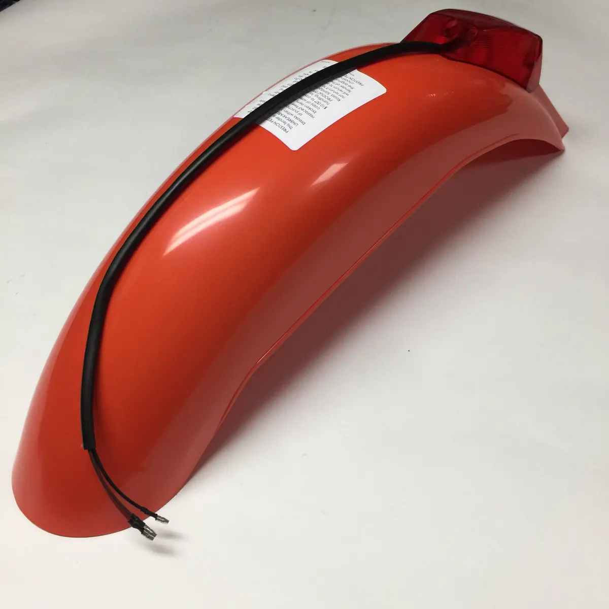 It Preston Petty Vintage, Universal Rear Fender, With Taillight Assembly, Dark Orange-  Sale! 1