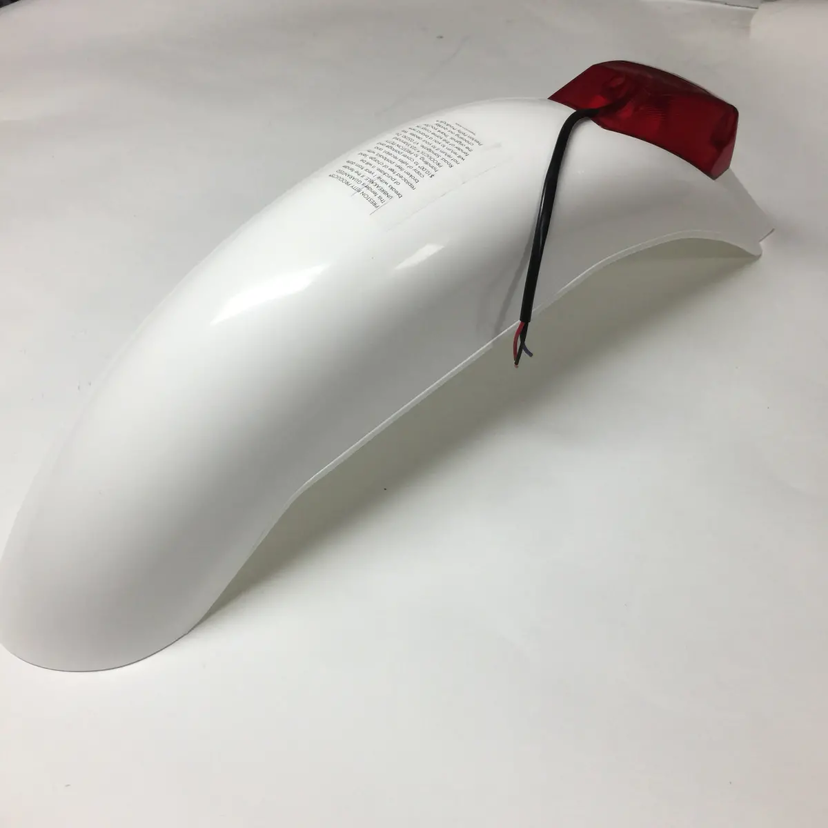 It Preston Petty, Vintage, Universal Rear Fender, With Taillight Assembly, White 1